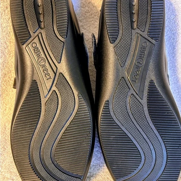 Orthofeet 865 Celina Black Leather Mary Jane Orthopedic Shoes Size 9.5 EE - Picture 5 of 5